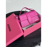 Жіноча сумка Jacquemus Le Grand Bambino малиновий крос боді Жакмюс