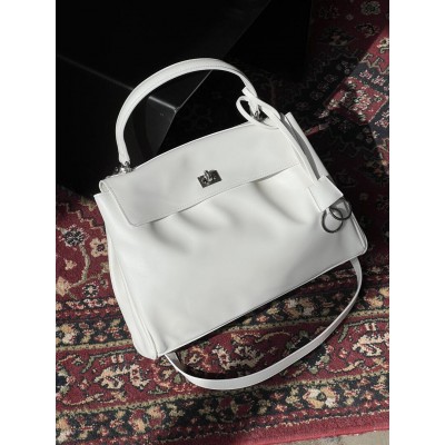 Сумка жіноча Balenciaga Rodeo Large Big - Premium білий срібло Баленсіага Сумка жіноча Balenciaga Rodeo Large Big - Premium білий срібло Баленсіага