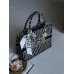 Сумка шопер Крістіан Діор шоппер текстиль Dior Large size чорний