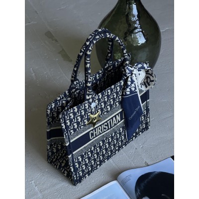 Сумка шопер Крістіан Діор текстиль шоппер Dior Large size синій Сумка шопер Крістіан Діор текстиль шоппер Dior Large size синій