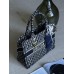 Сумка шопер Крістіан Діор текстиль шоппер Dior Large size синій