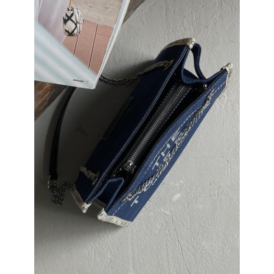 Сумка женская Марк Джейкобс синий Marc Jacobs  Bag Denim Small