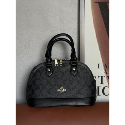 Женская сумка Coach Mini Sierra Satchel черный через плече Коуч Женская сумка Coach Mini Sierra Satchel черный через плече Коуч