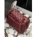 Сумка женская клатч через плечо Chanel Classic Шанель бордовый мини