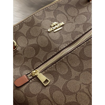 Сумка жіноча Коуч шопер бежевий Coach Gallery Tote на плечі шоппер