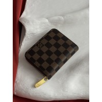 Гаманець Louis Vuitton жіночий коричневий в клітці Луї Віттон міні