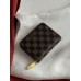Гаманець Louis Vuitton жіночий коричневий в клітці Луї Віттон міні