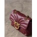 Жіноча сумка стегна Pinko Mini Love Bag Puff Butterfly бордовий через плече Пінко (PREMIUM)