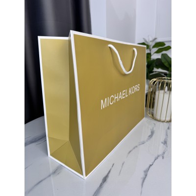 Фірмова упаковка великого пакету Michael Kors, упаковка на подарунок. Подарункова брендова упаковка Мішель Корс