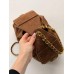 Сумка жіноча Chanel 25 Small Handbag Premium карамельна замша Шанель торба
