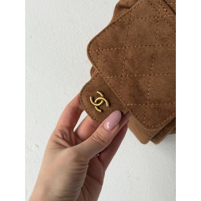 Сумка жіноча Chanel 25 Small Handbag Premium карамельна замша Шанель торба