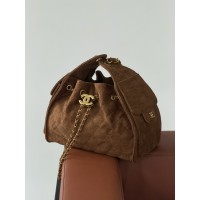 Сумка женская Chanel 25 Small Handbag Premium карамельный замша Шанель торба