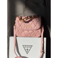 Сумка жіноча Guess Triana Flap Shoulder рожевий через плече Гесс Тріана