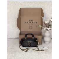 Жіноча сумка Coach Trail Crossbody 17 шоколадний через плече Коуч