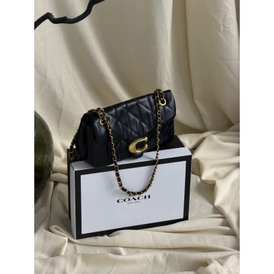 Жіноча сумка Coach Tabby Shoulder Bag 26 чорний золото через плече Коуч Жіноча сумка Coach Tabby Shoulder Bag 26 чорний золото через плече Коуч