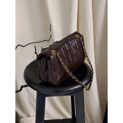 Жіноча сумка Coach Tabby Shoulder Bag 26 шоколадний через плече Коуч