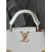 Жіноча сумка клатч Louis Vuitton Capucines East-West Medium через плече Луї Віттон білий класичний