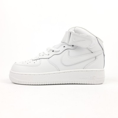NIKE AIR FORCE 1 MID TRIPLE WHITE белые высокие, Размер 36 NIKE AIR FORCE 1 MID TRIPLE WHITE белые высокие, Размер 36