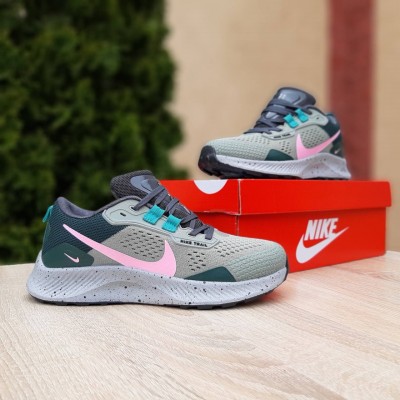 Nike Pegasus Trail Сірі з зеленим, Розмір 36