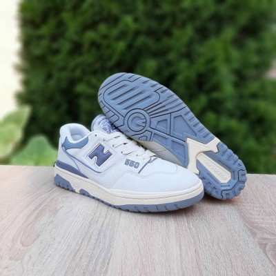 New Balance 550 Білі з сірим, Розмір 44