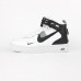 Nike Air Force 1 Mid ´07 LV8  високі на липучке Білі з чорним, Розмір 38