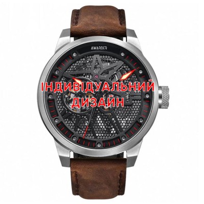 Awarder 058 Silver-Red Leather Індивідуальний дизайн Awarder 058 Silver-Red Leather Індивідуальний дизайн