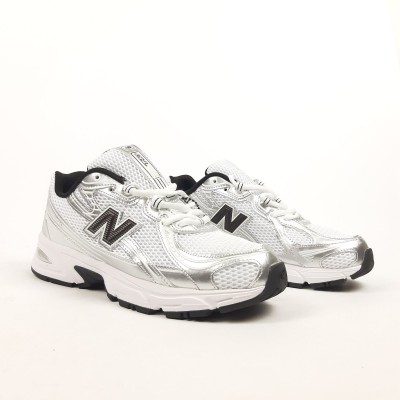 New Balance 740 белые с черным и серебром, Размер 42