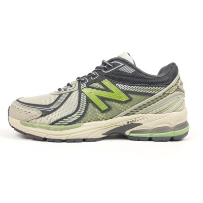 New Balance 860v2 бежеві з сірим та салатовим, Розмір 45 New Balance 860v2 бежеві з сірим та салатовим, Розмір 45