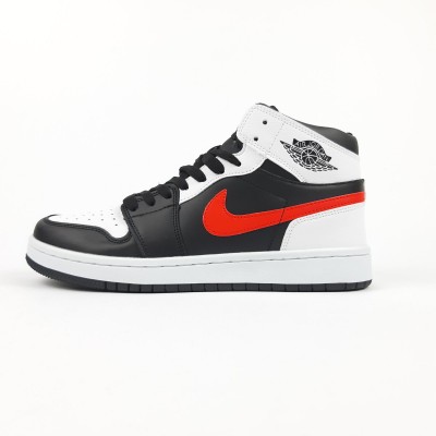 Nike AIR Jordan 1 retro високі білі з чорним червона кома, Розмір 45 Nike AIR Jordan 1 retro високі білі з чорним червона кома, Розмір 45