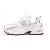 New Balance 530 белые с серебром, Размер 38