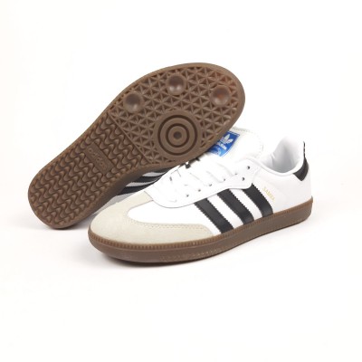 Аdidas Samba Vegan White/Gum білі з чорним, Розмір 37