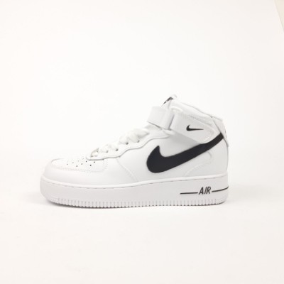 Nike Air Force 1 Mid '07 белые с черным, Размер 37 Nike Air Force 1 Mid '07 белые с черным, Размер 37