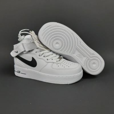 Nike Air Force 1 високі Білі з чорним, Розмір 36