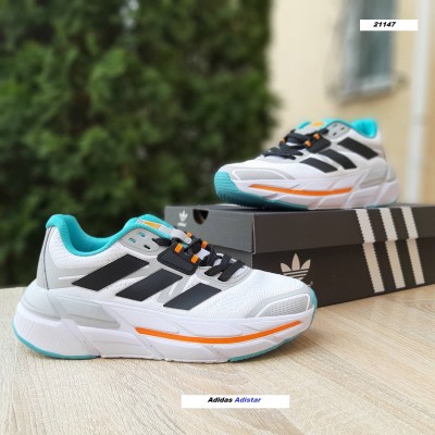 Adidas Adistar 2.0 Running білі з чорним та бірюзой, Розмір 38