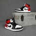 Nike Air Jordan 1 білі з чорним і червоним, Розмір 36