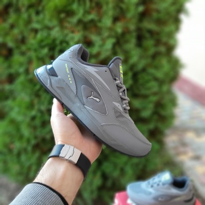 Puma rs-fast thermo сірі з салатовим, Розмір 43