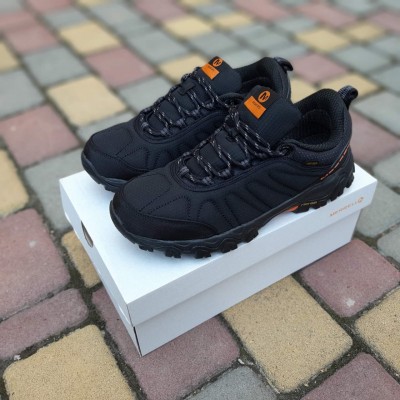 Merrell MOAB gore-tex Черные с оранжевым, Размер 41