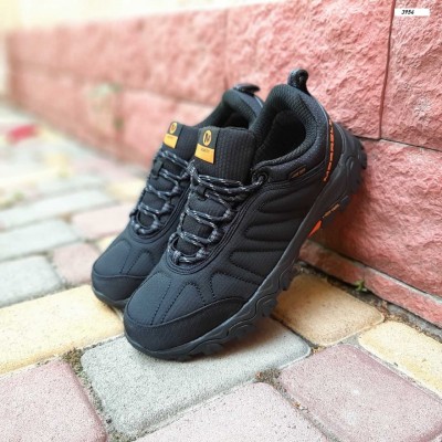 Merrell MOAB gore-tex Черные с оранжевым, Размер 41