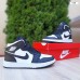 Nike AIR Jordan 1 Retro High високі білі з чорним, Розмір 43