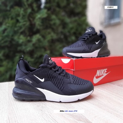 Nike Air max 270 чорні з білим, Розмір 44