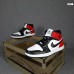 Nike Air Jordan 1 білі з чорним і червоним, Розмір 36