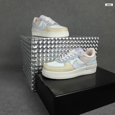 Nike Air Force 1 Shadow белые с бежевым, Размер 39