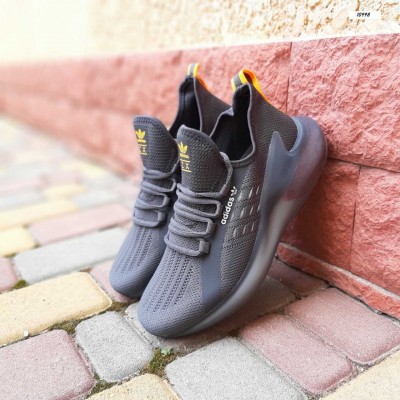 Adidas ZX BOOST Серые с оранжевым, Размер 43