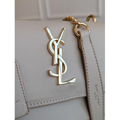 Женская сумка клатч Yves Saint Laurent YSL Ив Сен Лоран бежевый