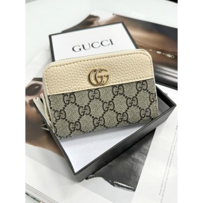 Гаманець Gucci жіночий Гуччі молочний міні