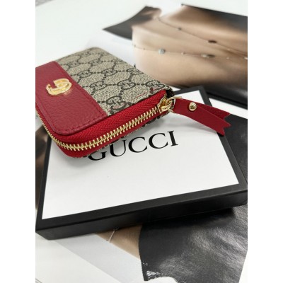 Гаманець Gucci жіночий Гуччі червоний міні