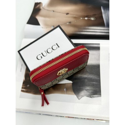 Гаманець Gucci жіночий Гуччі червоний міні