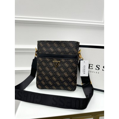 Чоловіча сумка месенджер Guess через коричневий плече Гесс Чоловіча сумка месенджер Guess через коричневий плече Гесс