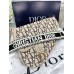 Женская сумка Кристиан Диор седло бежевый текстиль  Dior