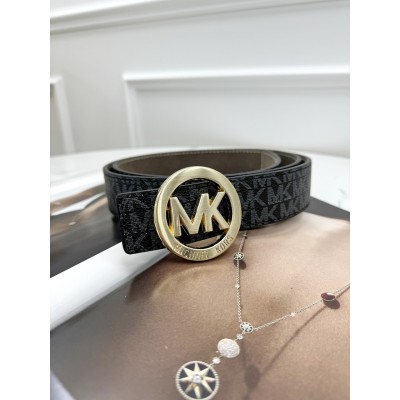 Ремінь унісекс пояс Michael Kors чорний золото Мішель Корс Ремінь унісекс пояс Michael Kors чорний золото Мішель Корс